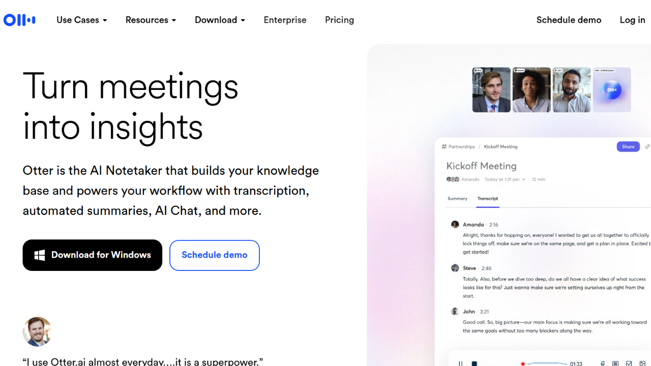 Otter.ai: Converting Voice Meetings into Written Text